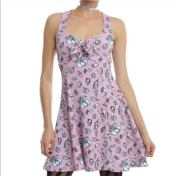 Hot Topic Dresses & Skirts - ✨Reduced Midnight Hour Hot Topic Kawai - empire waist, knotted tie, criss cross